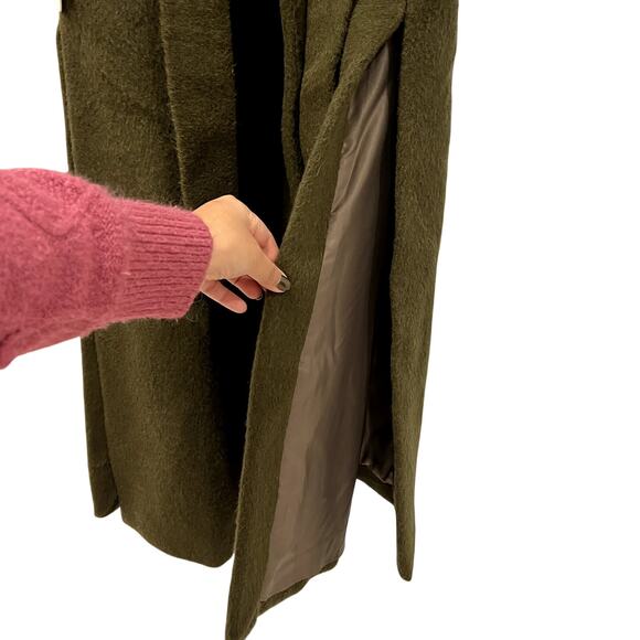 NWT NEW STAUD Dakota Belted Wool Alpaca Blend Coat - Picture 6 of 10